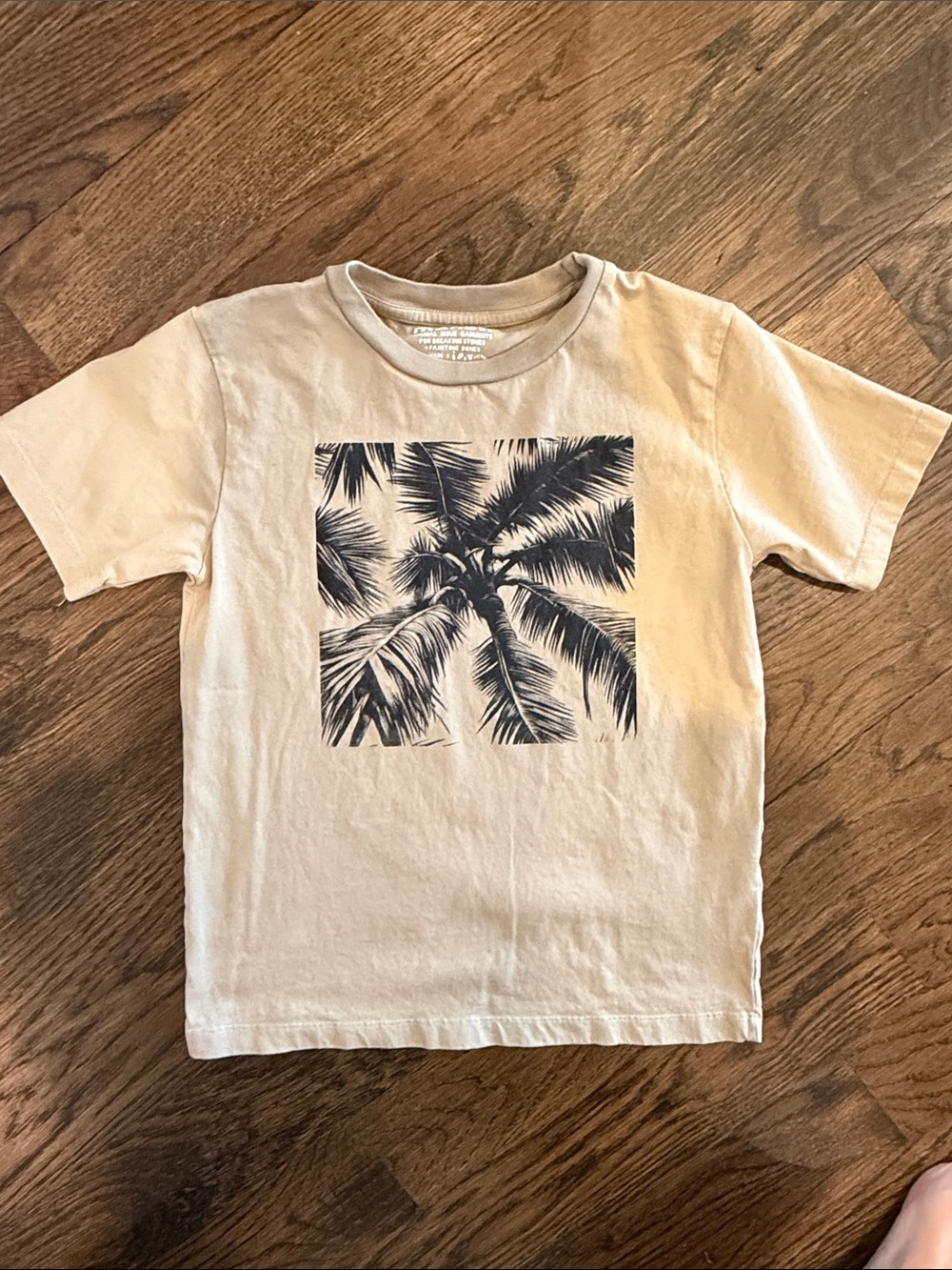 Munster Cream Short Sleeve Tee Palm Graphic 7